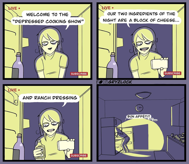 OC the depressed cooking show