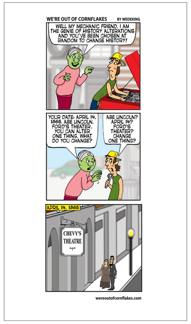 Odd genie is fixated on changing history