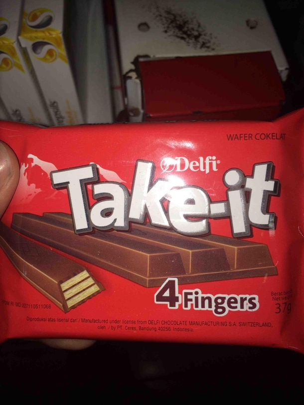 Oddly sexual KitKats I found in Bali
