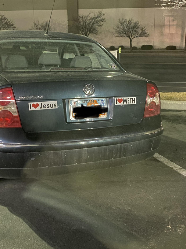 Of course we found this car in a McDonalds parking lot