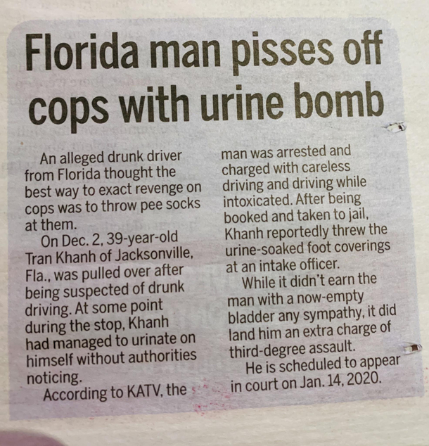 Oh Florida Man please dont ever change you magnificent bastard