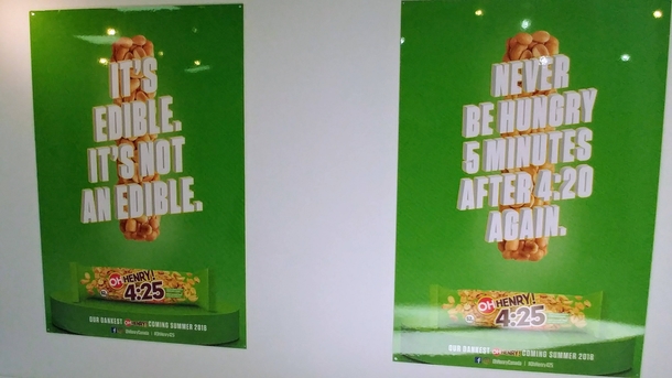 Oh Henry Released a bar specifically for pot smokers in Canada