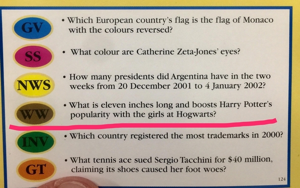 Oh my Trivial Pursuit you saucy devil