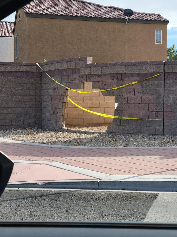 OH NOOOOO The Kool-aid man left his mark again