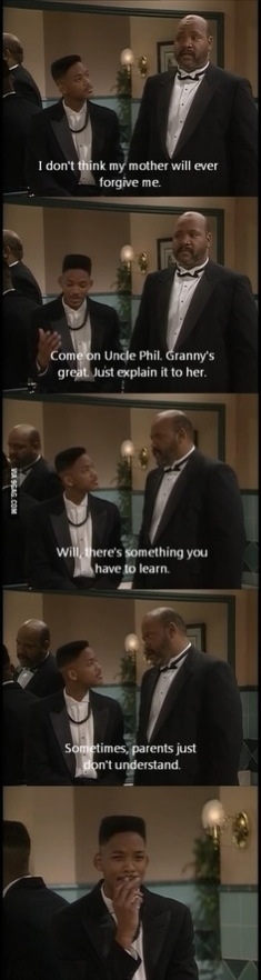Oh Uncle Phil you were always so subtle