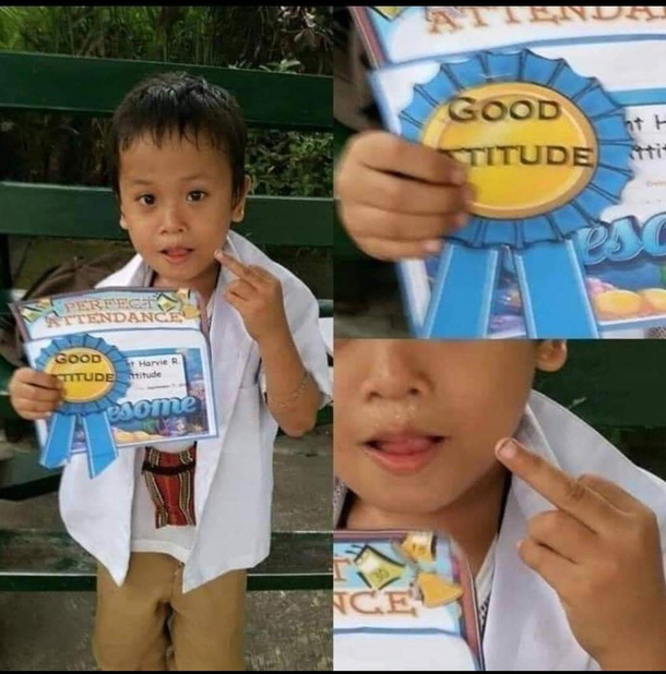 Oh yeah He got that award alright