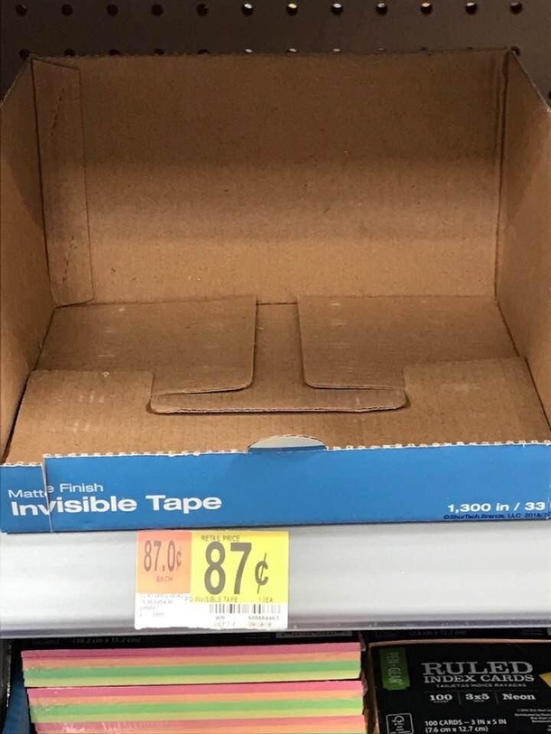 Oh youre good invisible tape
