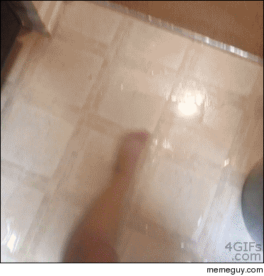 Oiled floor prank 