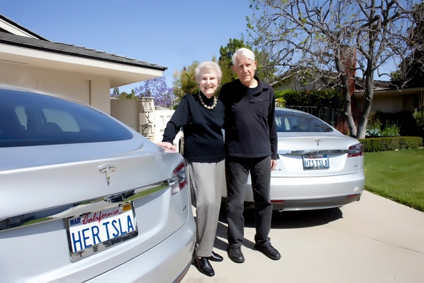 Old lady asks for her Tesla and she gets it 