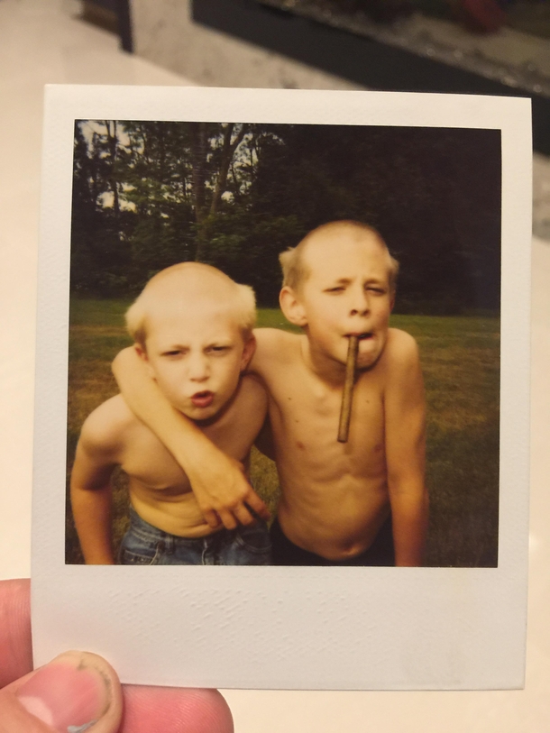 Old picture proving why every dad should cut their childrens hair If not to save money then to at least capture a photo like this