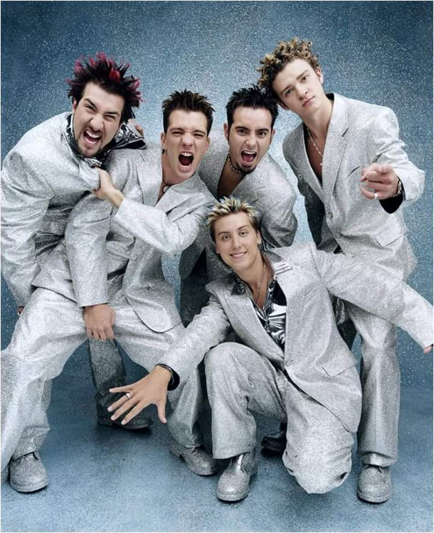 Old publicity photos of nsync always make them look like Guy Fieris five sons