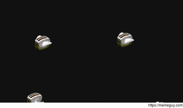 Old school flying toast screensaver