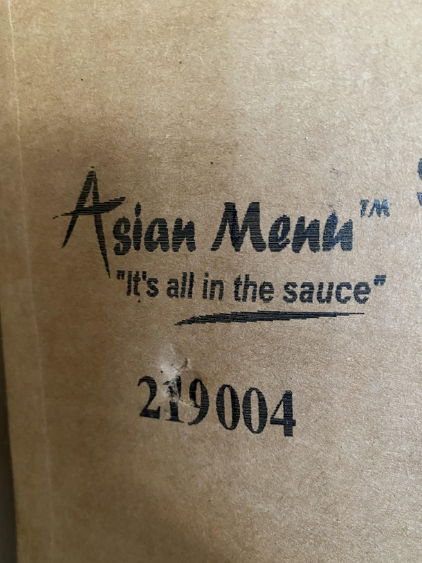 On an old box in my garage