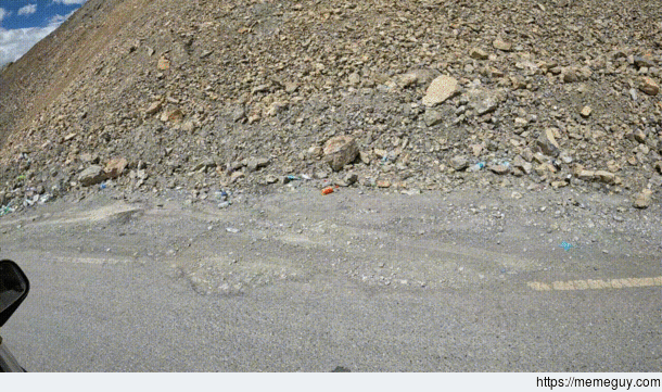 On Leh Manali highway when drivers throw a bottle of water bottle at a point located at Gata Loops It is said that a ghost of a truck driver wanders here asking for water from the passerbys Drivers fear that the ghost would harm them if they dont offer wa