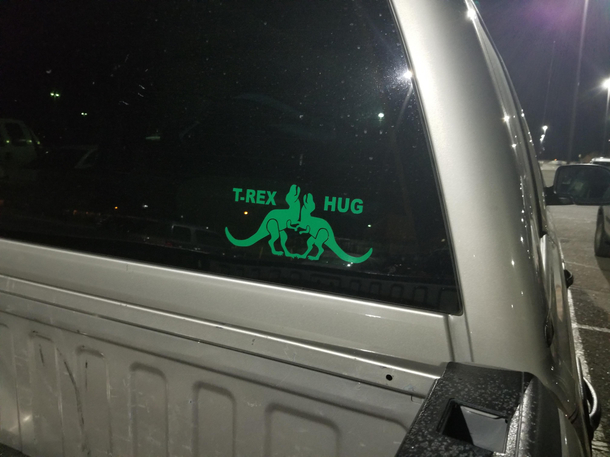 On my way out of work this morning seen this in the parking lot