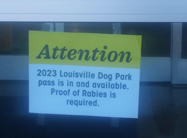 On second thought lets not go to the dog park