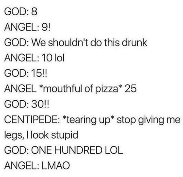 On the th day he rested because he was so hung over