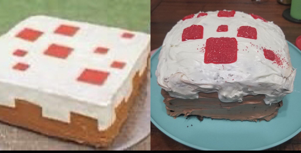 On this weeks episode of Nailed It Minecraft Cake