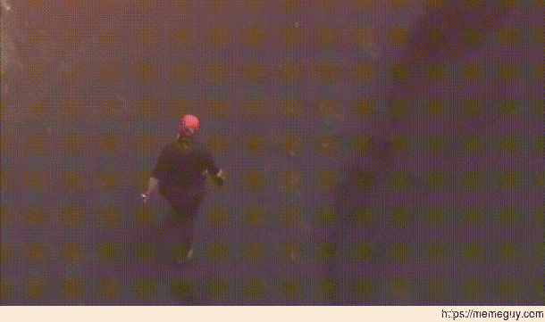 On top of a volcano