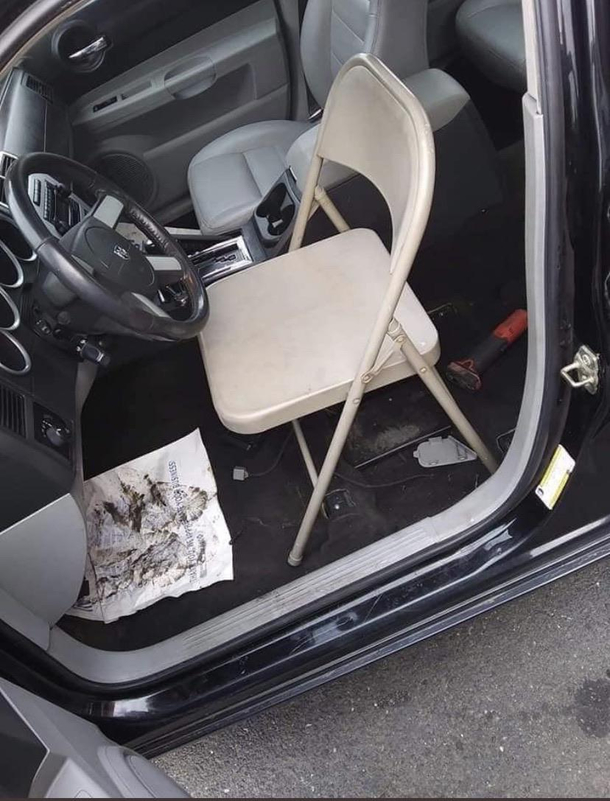 Once I get my tax returns I can fix this damn seat