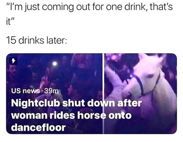 One drink