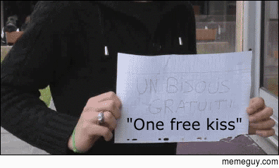 One free kiss