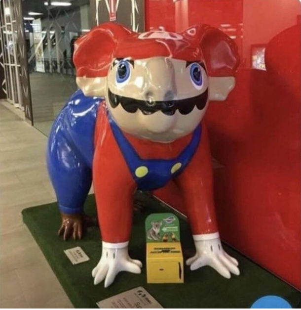 One may call this the nightmares of nightmares I call this Koala Mario