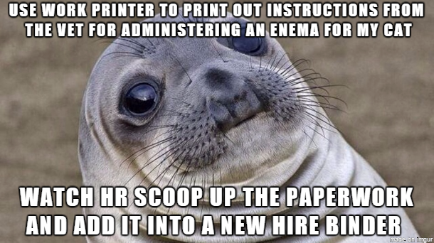 One new hire is going to have an interesting orientation