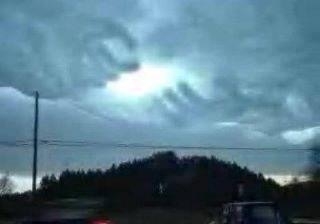 One of my relatives posted this to Facebook with a caption along the lines of Share if you believe in God Does anyone else see what I see Hint not something Id show in church