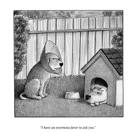 One of the best New Yorker cartoons was a rejected one