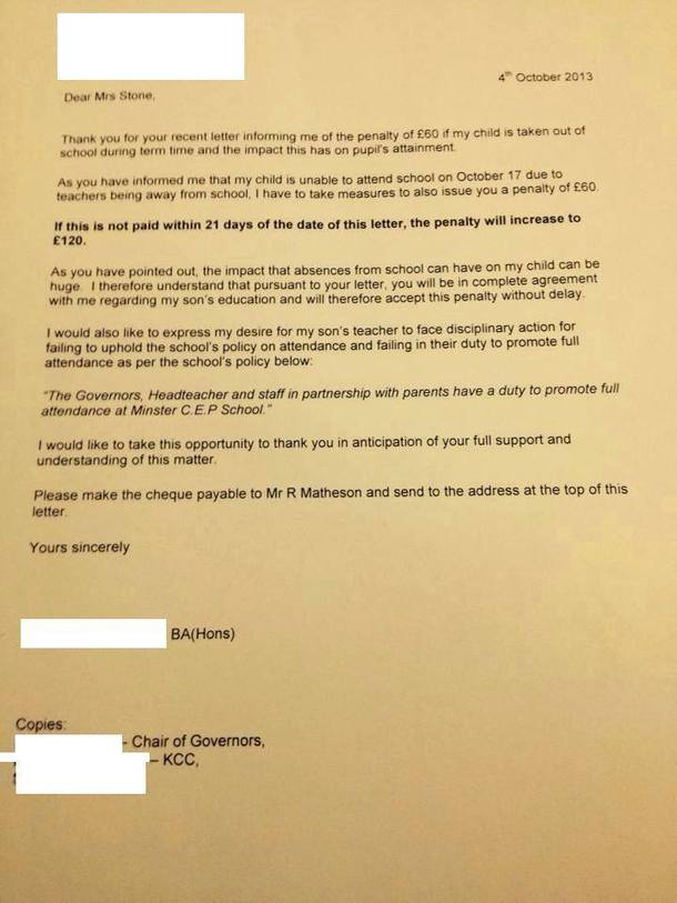 One parents reaction to the teachers strike in the UK