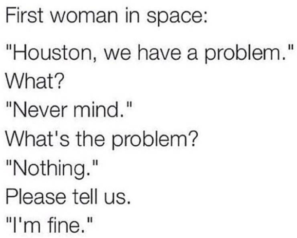 One small step for womankind
