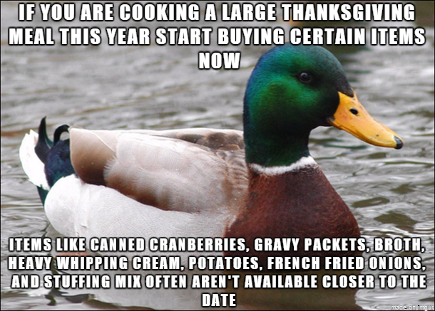 one time my aunt had no gravy for the turkey