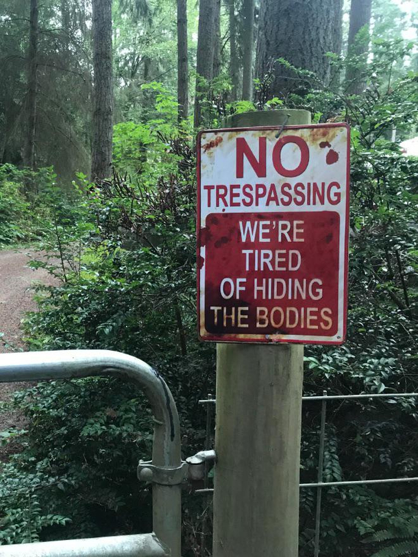 One way to keep people out