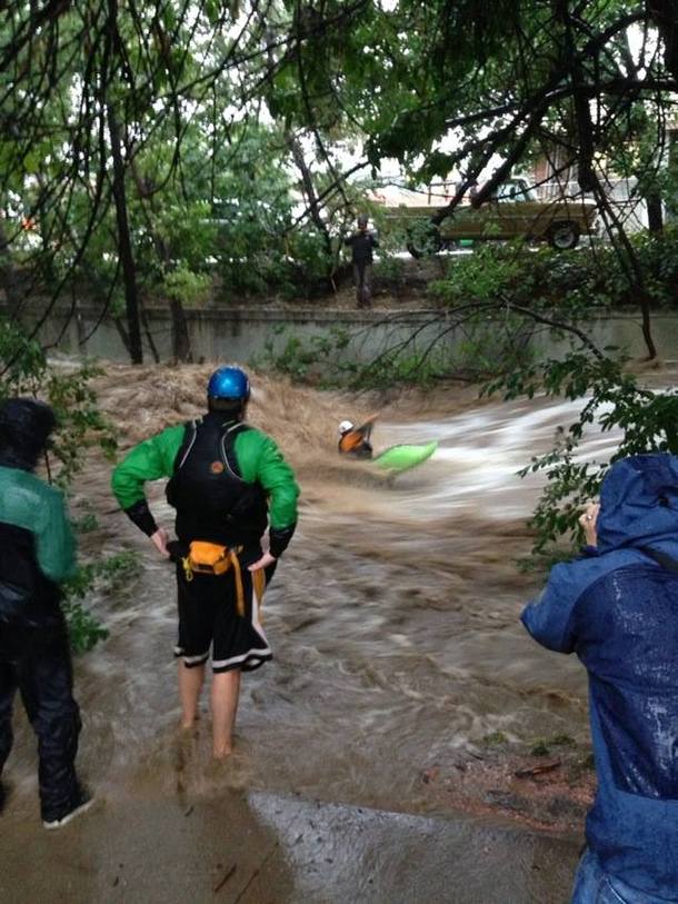 Only in Boulder CO do people turn a natural disaster into an extreme sport