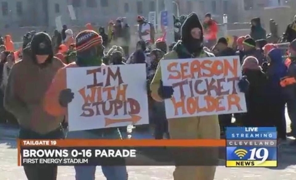 Only in Cleveland - Browns parade