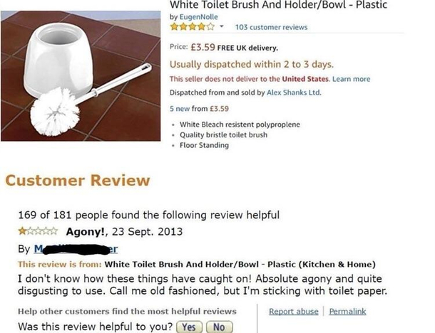 Only losers use toilet paper