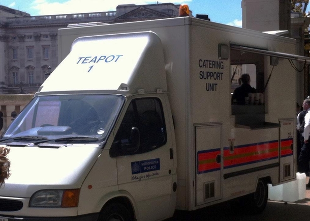 Only the British Police could have a tea support unit
