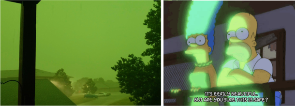 Oops he did it again - The sky turning green in Sioux Falls SD