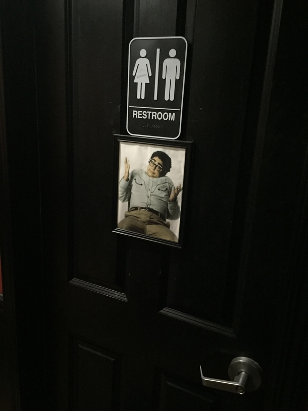 open-minded bathroom door in San Francisco