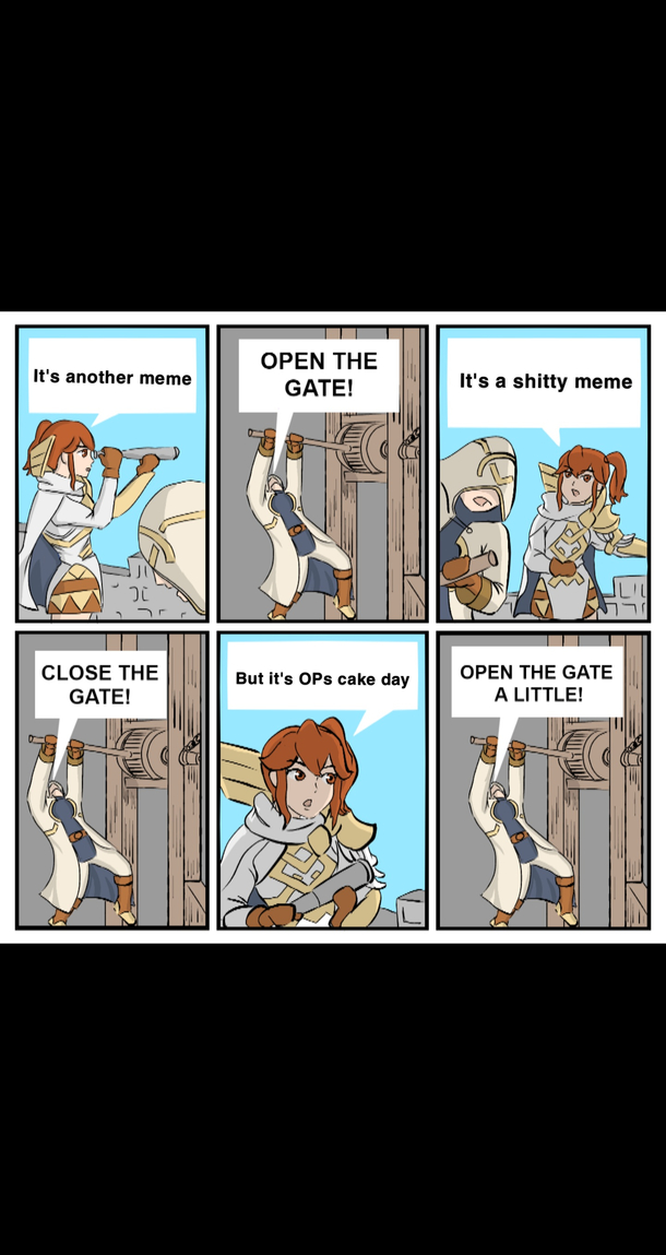 Open the gate a little