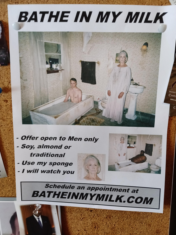 Opened the bar today and found this on the bulletin board