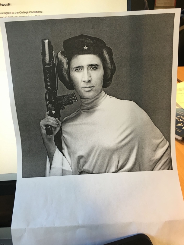 Opened the desk in my Computer Science class to find