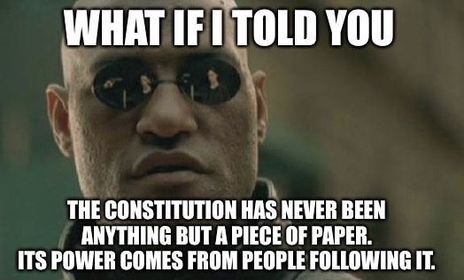 or not following it