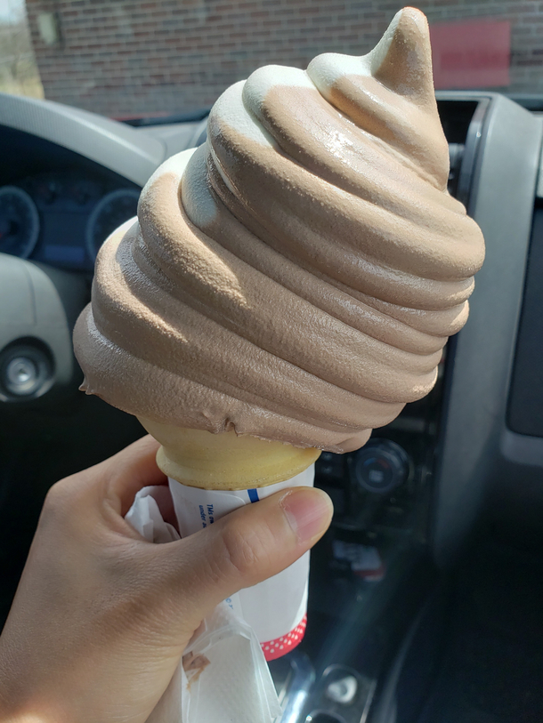 Ordered a medium twist cone Was not disappointed