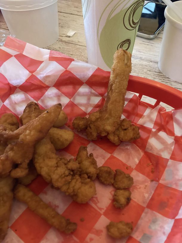 Ordered clam strips clam dicks instead