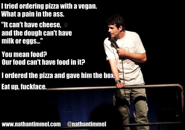 Ordering pizza with a vegan