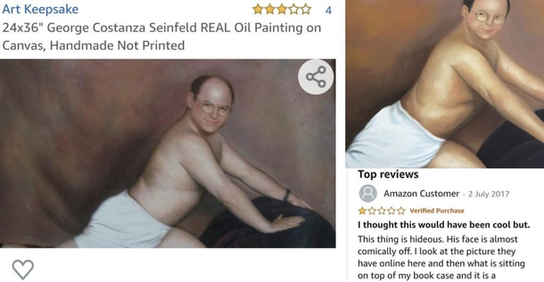 Ordering the iconic George Costanza portrait from that one Seinfeld episode