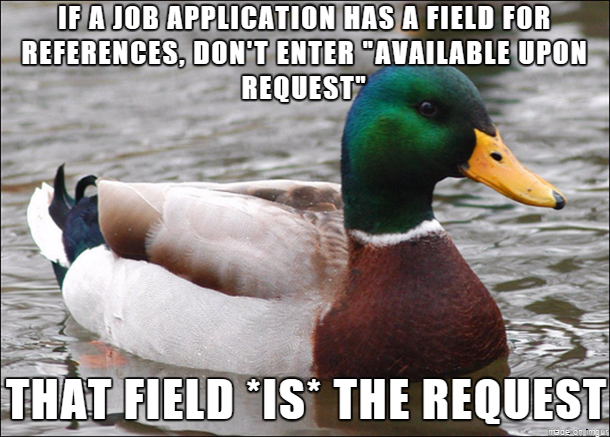 Otherwise the rest of your application had better really knock me out