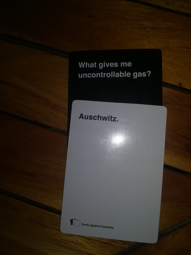 Our Cards Against Humanity game got really dark